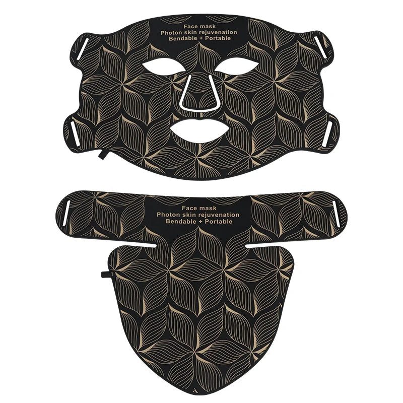 Mask with Neck nobox Color 8-Color LED Face & Neck Mask – Silicone Light Therapy